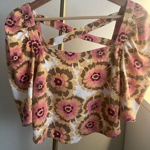 70s Free People Crop Top